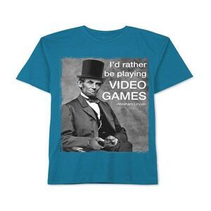 Jem Boys Abe Lincoln Video Game Graphic T-Shirt, NWT
